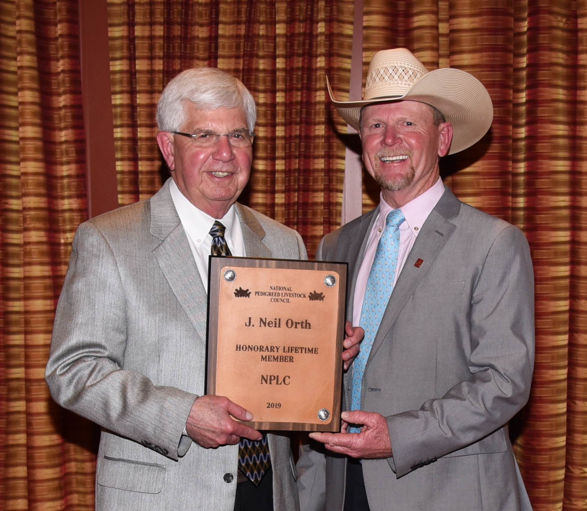 Neil Orth Honored as National Pedigreed Livestock Council 2019 Lifetime Honorary Membership Inductee